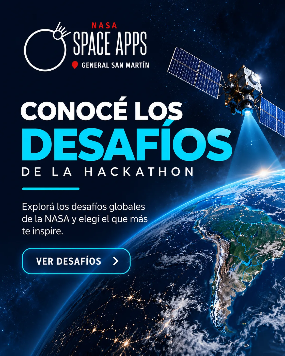 Conocé los desafíos de la hackathon — NASA Space Apps General San Martín